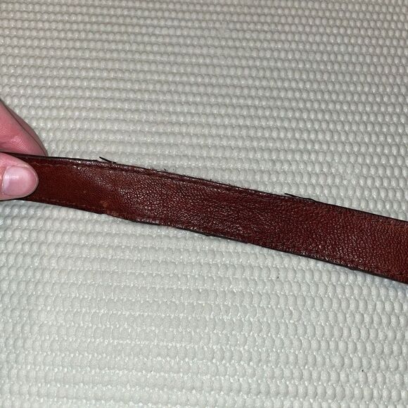 FOSSIL TAN LEATHER FLAP OVER MAGNETIC CLOSE PURSE LONG LIVE VINTAGE - Picture 8 of 12